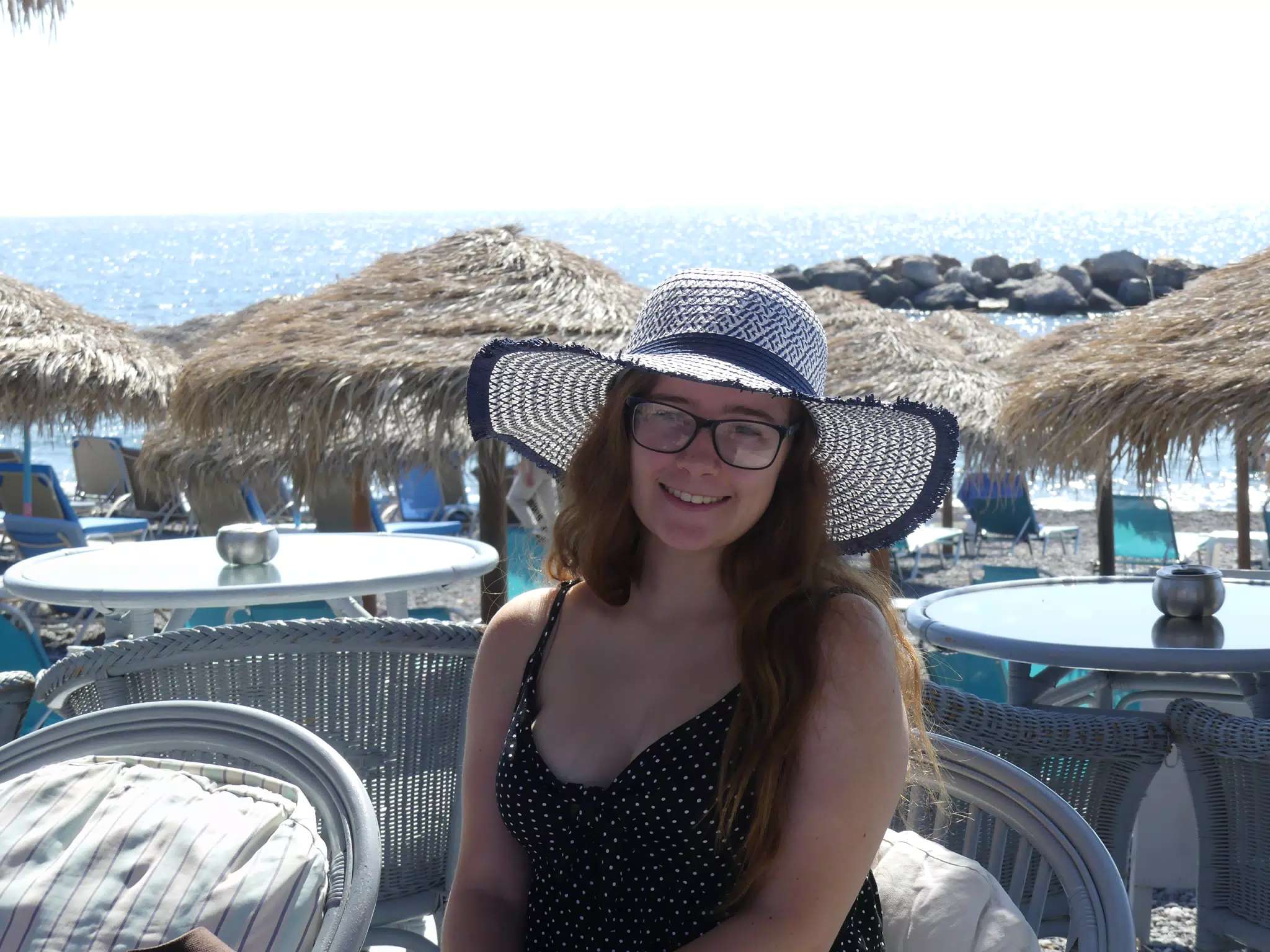 Girl in Hat by the Sea