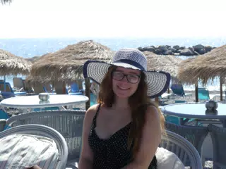 Girl in Hat by the Sea