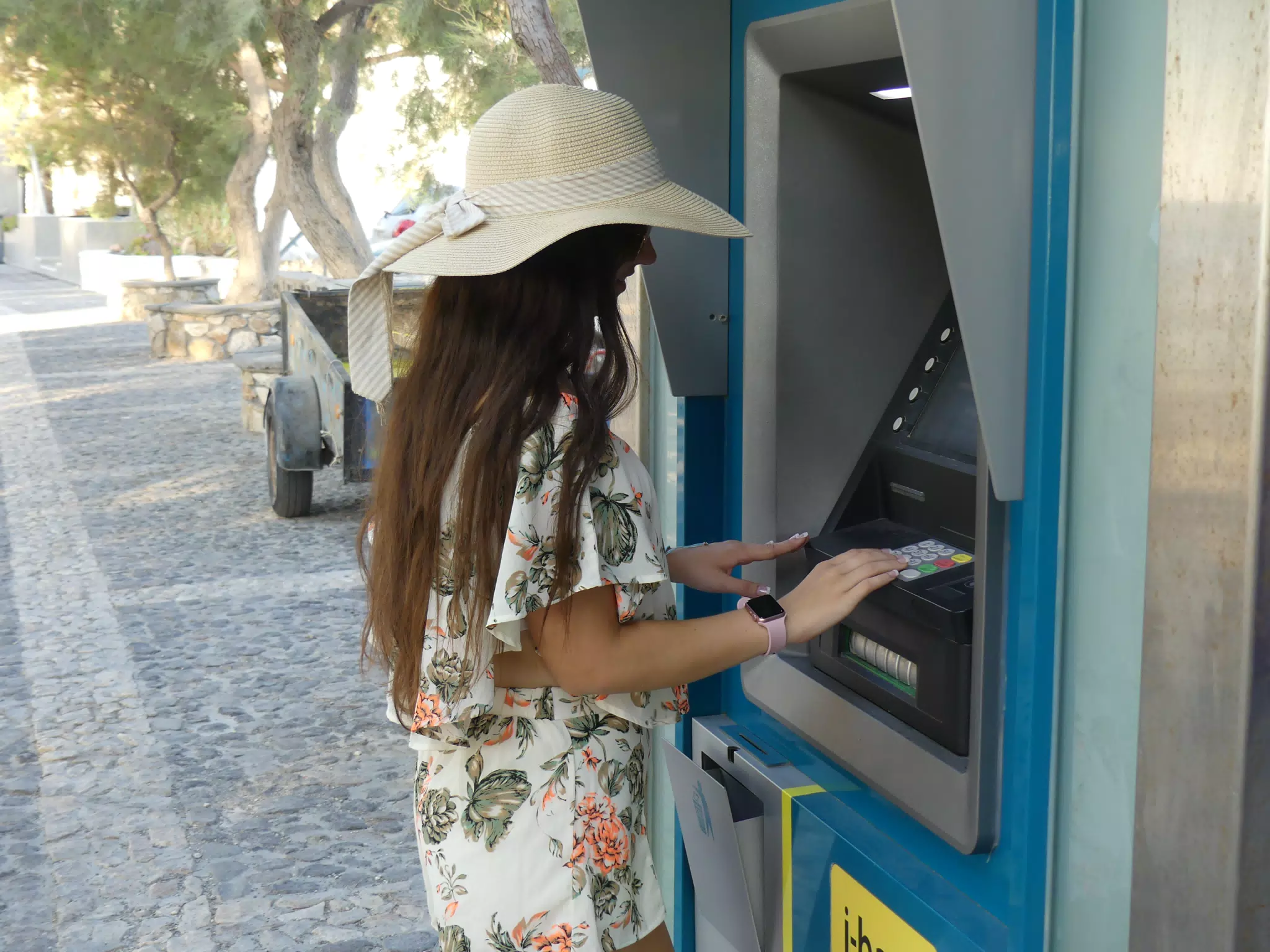 Girl at Cash Machine