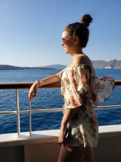 Emily by the Railing