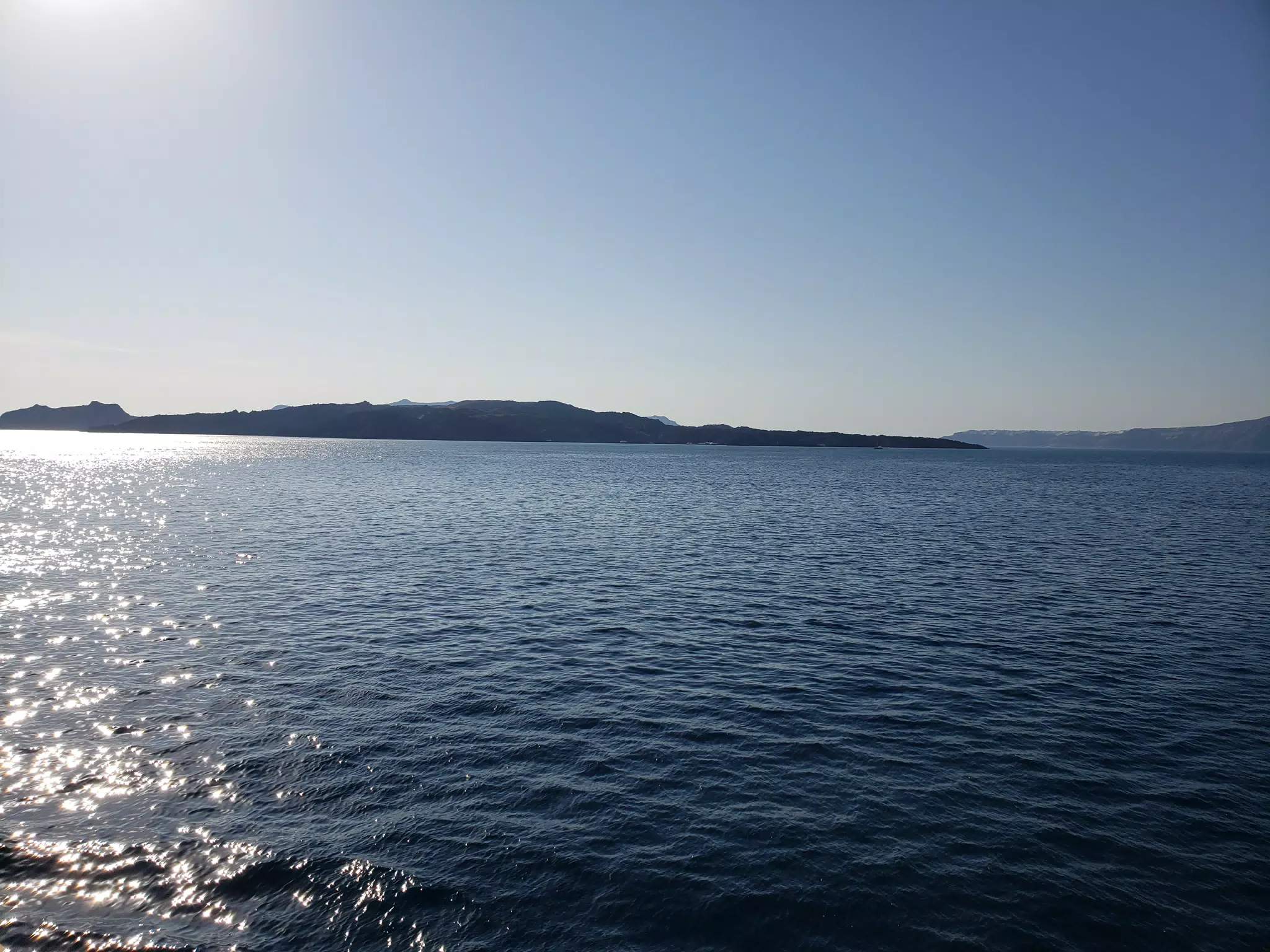 Aegean Sea from Ferry at Santorini