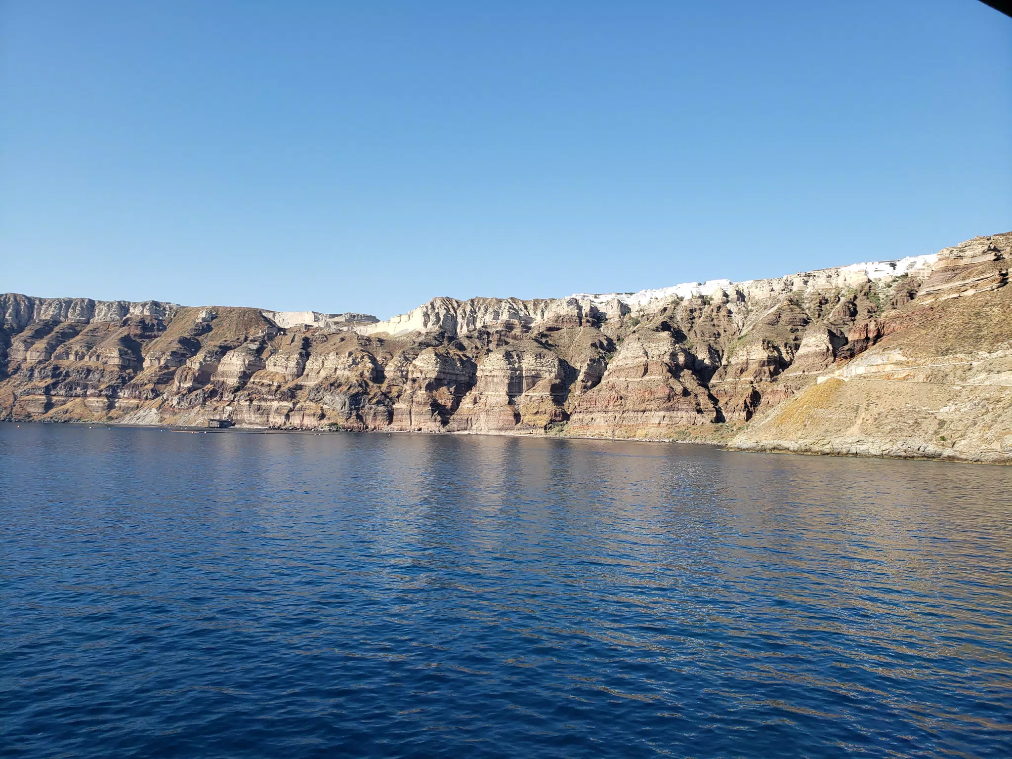 Fira Santorini from Ferry
