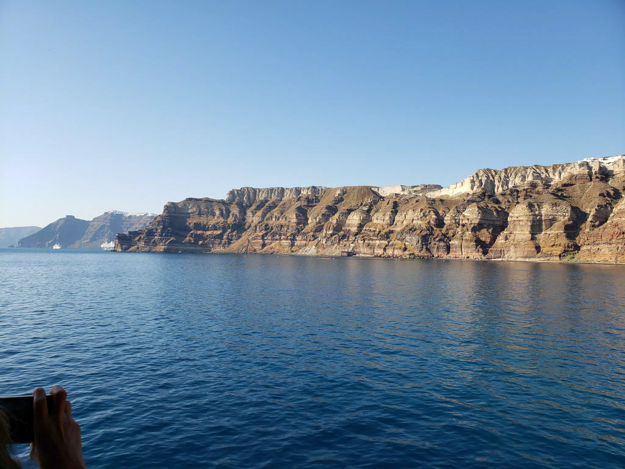 Santorini from Ferry