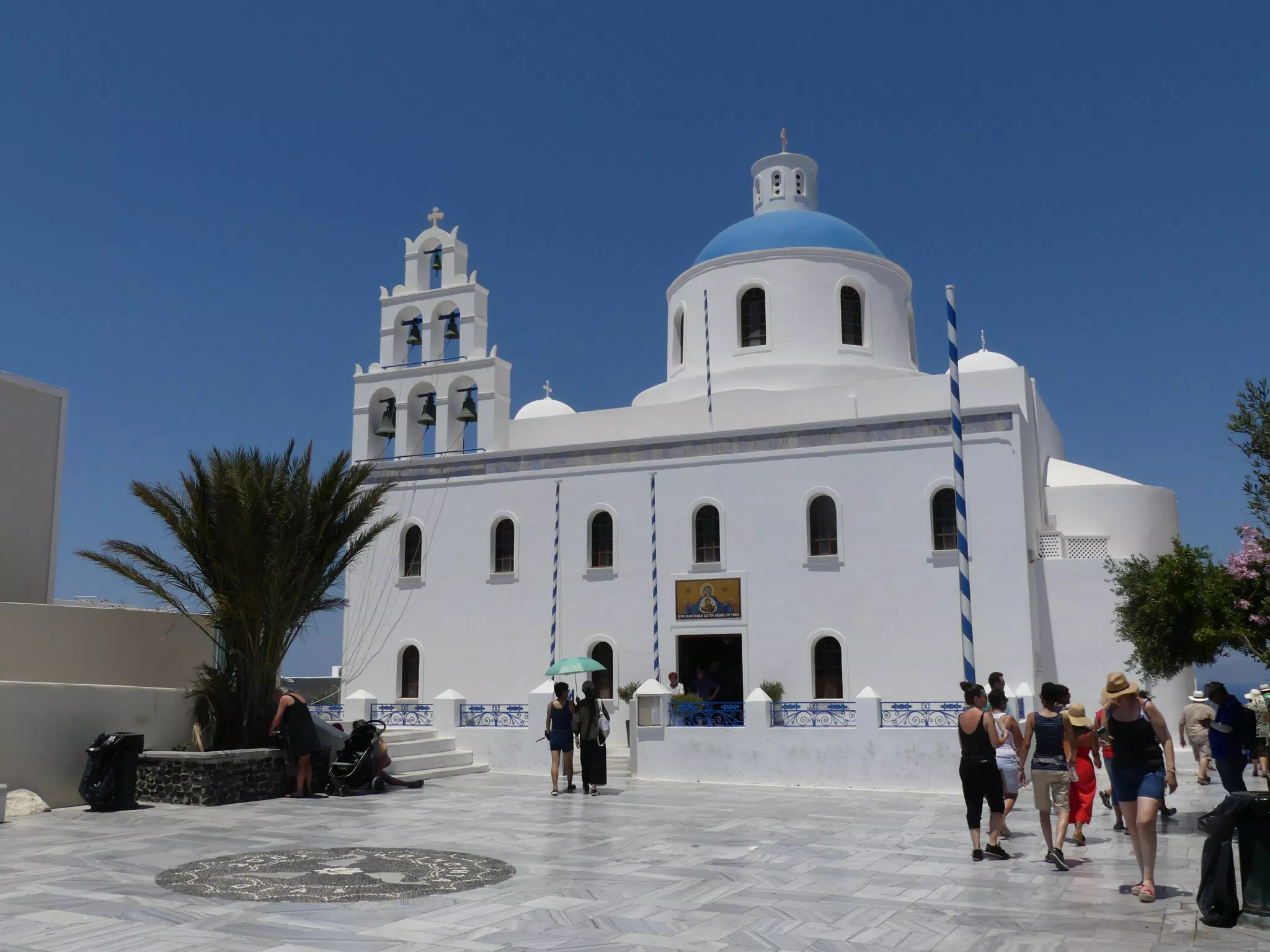 Blue Domed Church in Oia, Santorini