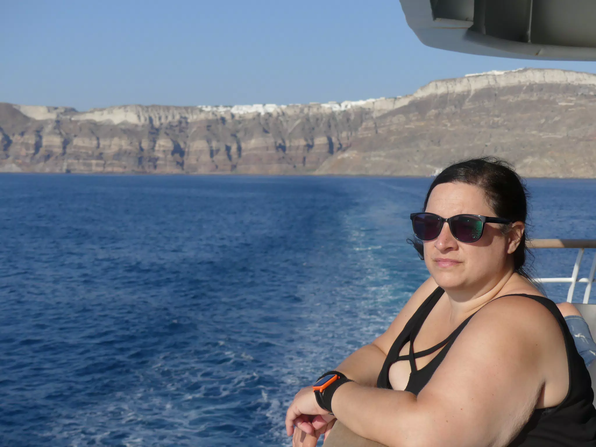 Dominica on Ferry from Santorini to Crete