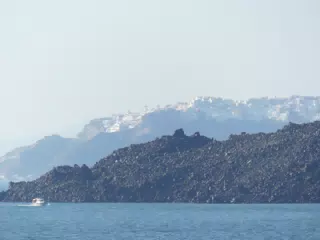 Santorini from Ferry