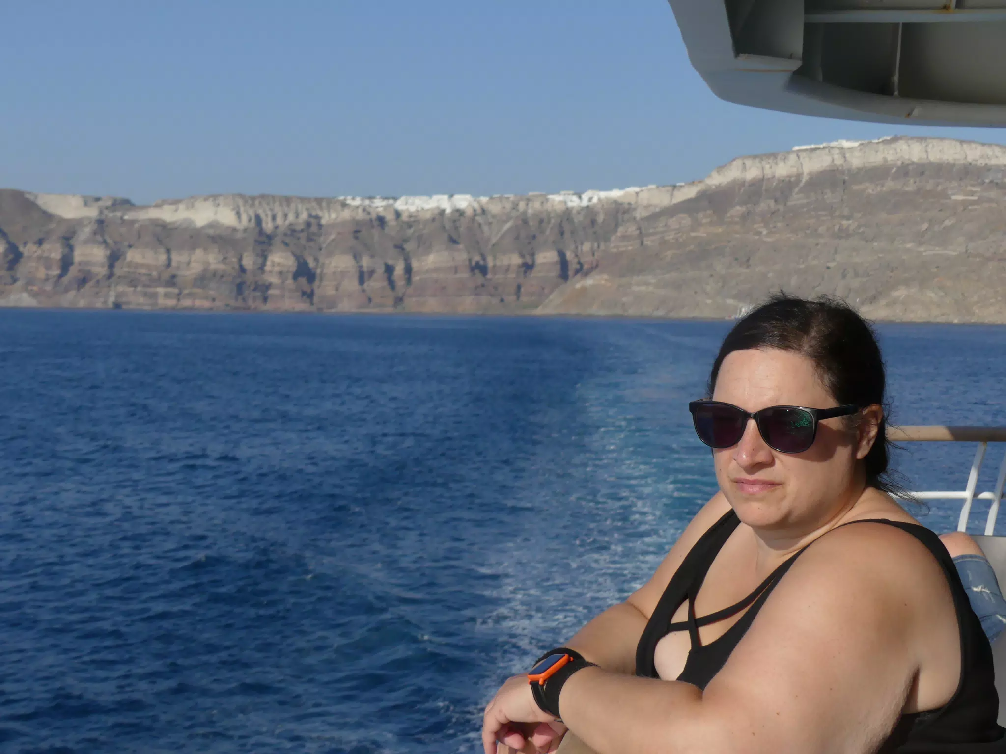 Dominica on Ferry from Santorini to Crete