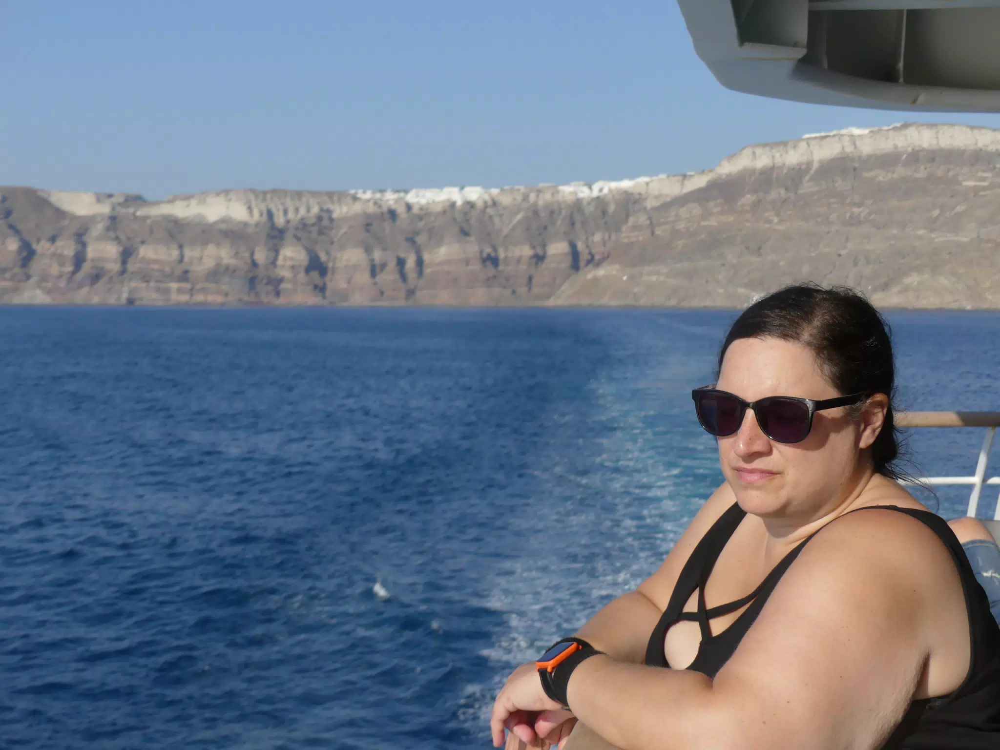 Dominica on Ferry from Santorini to Crete