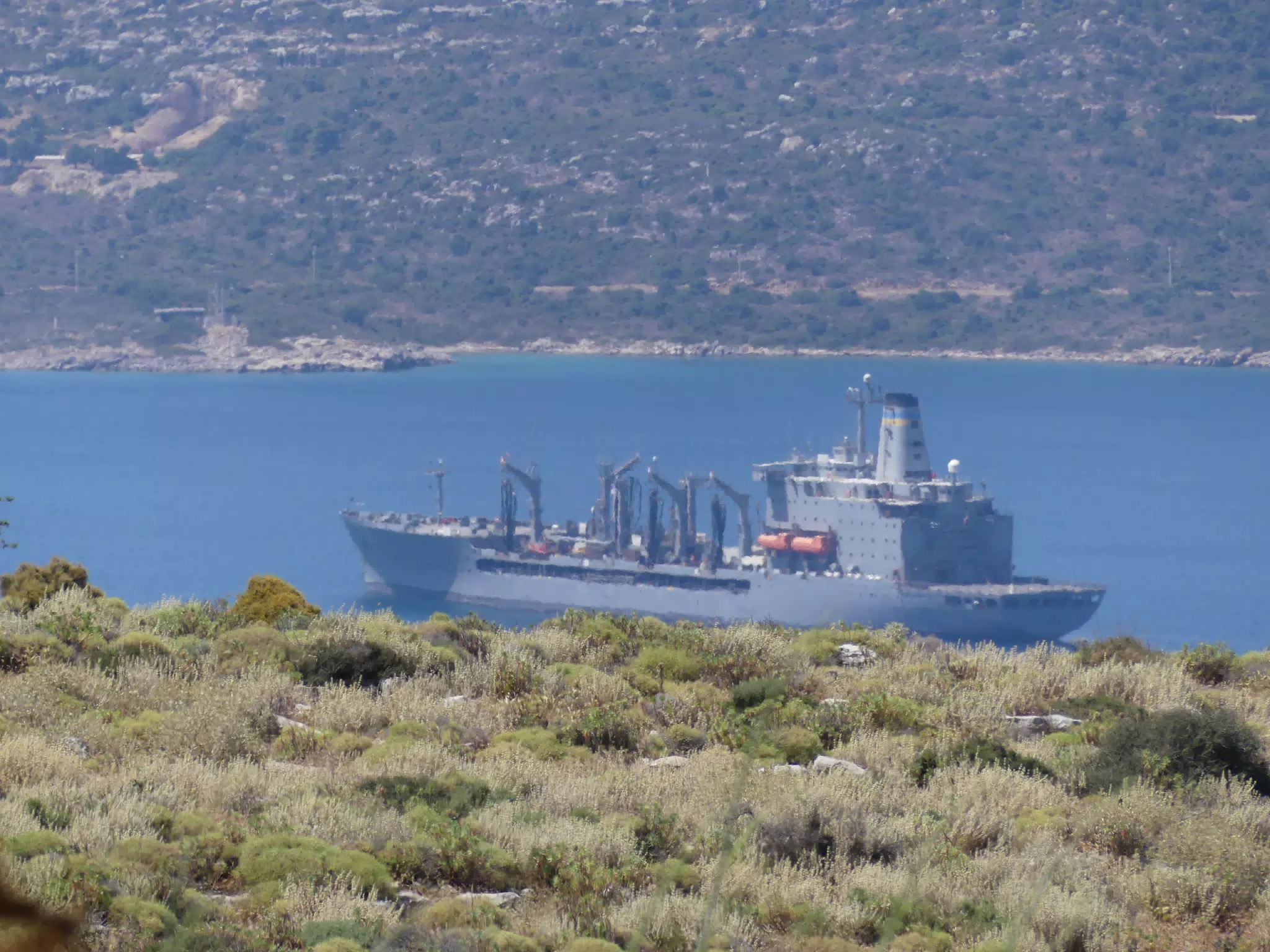 Naval Ship in Souda Bay, Crete