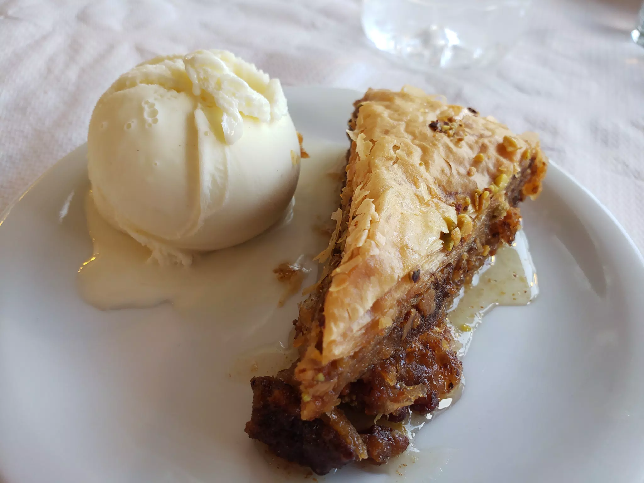 Pie at the Cretan Corner in Aptera