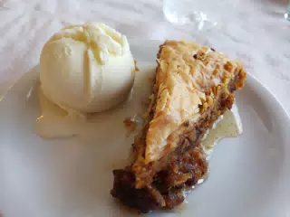 Pie at the Cretan Corner in Aptera