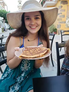 Emily with Chocolate Crepe