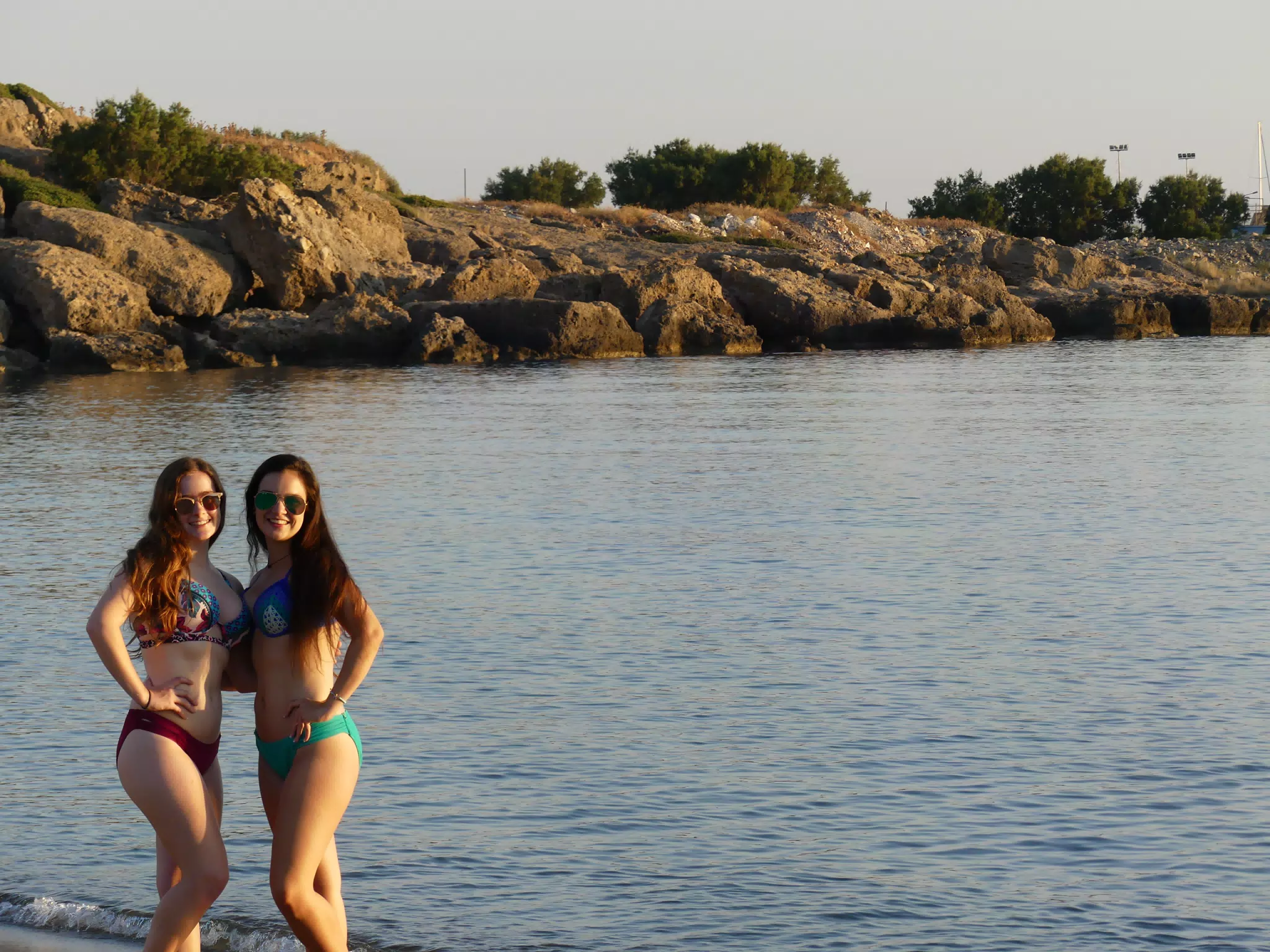 Grice Sisters Posing on Beach