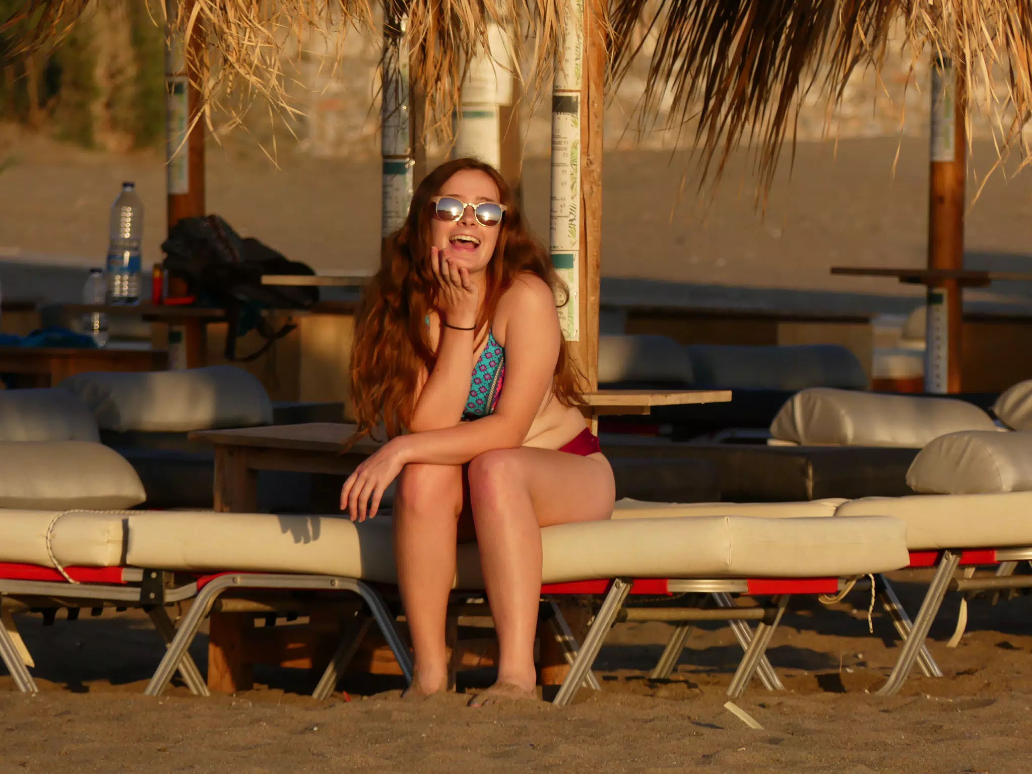 Madeline on Palaiochora Beach