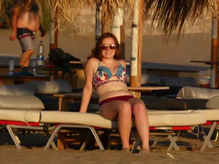 Madeline on Greek Beach