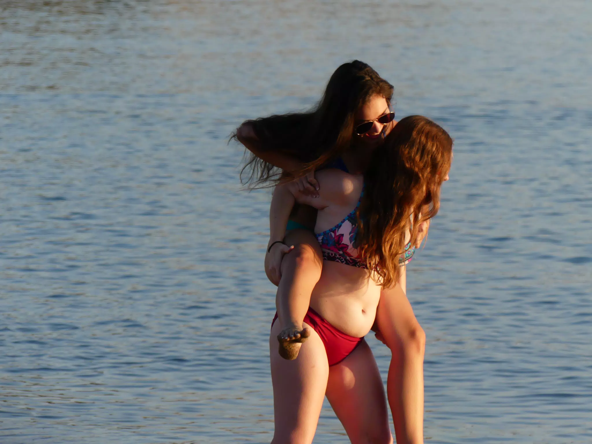 The Girls on a Greek Beach