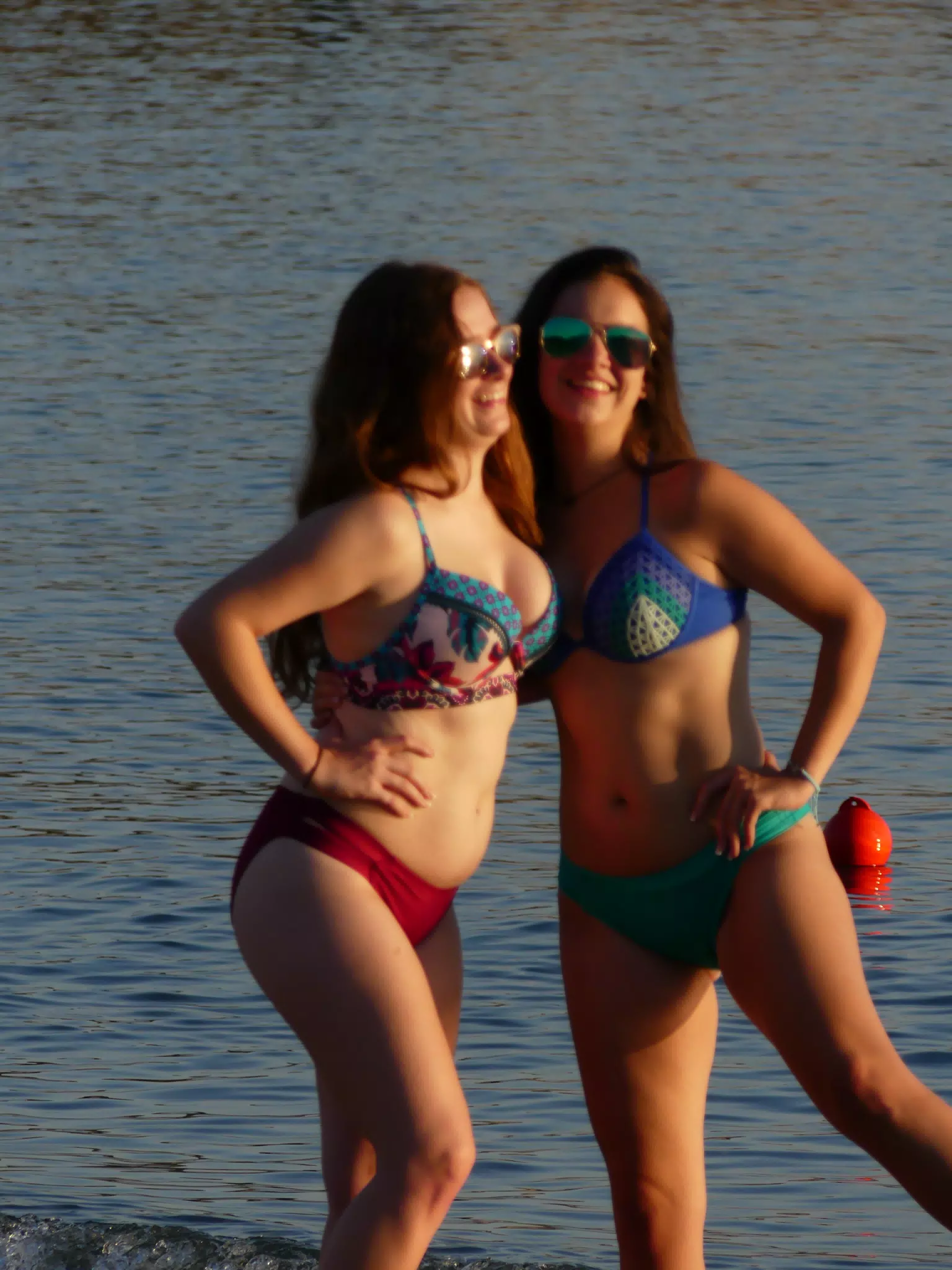Sisters Laughing on Beach Shoot