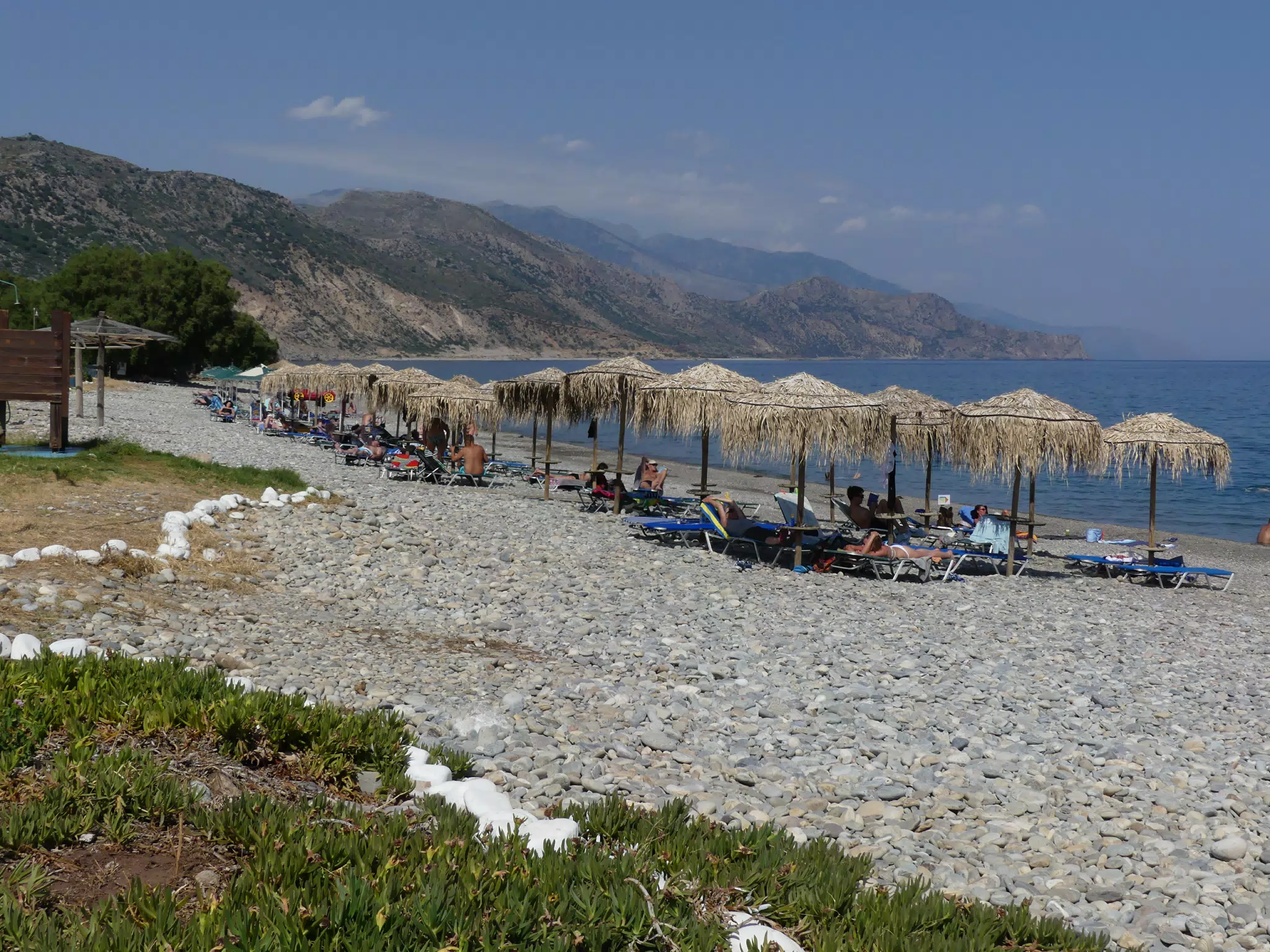 Beach and Mountains in Palaiochora