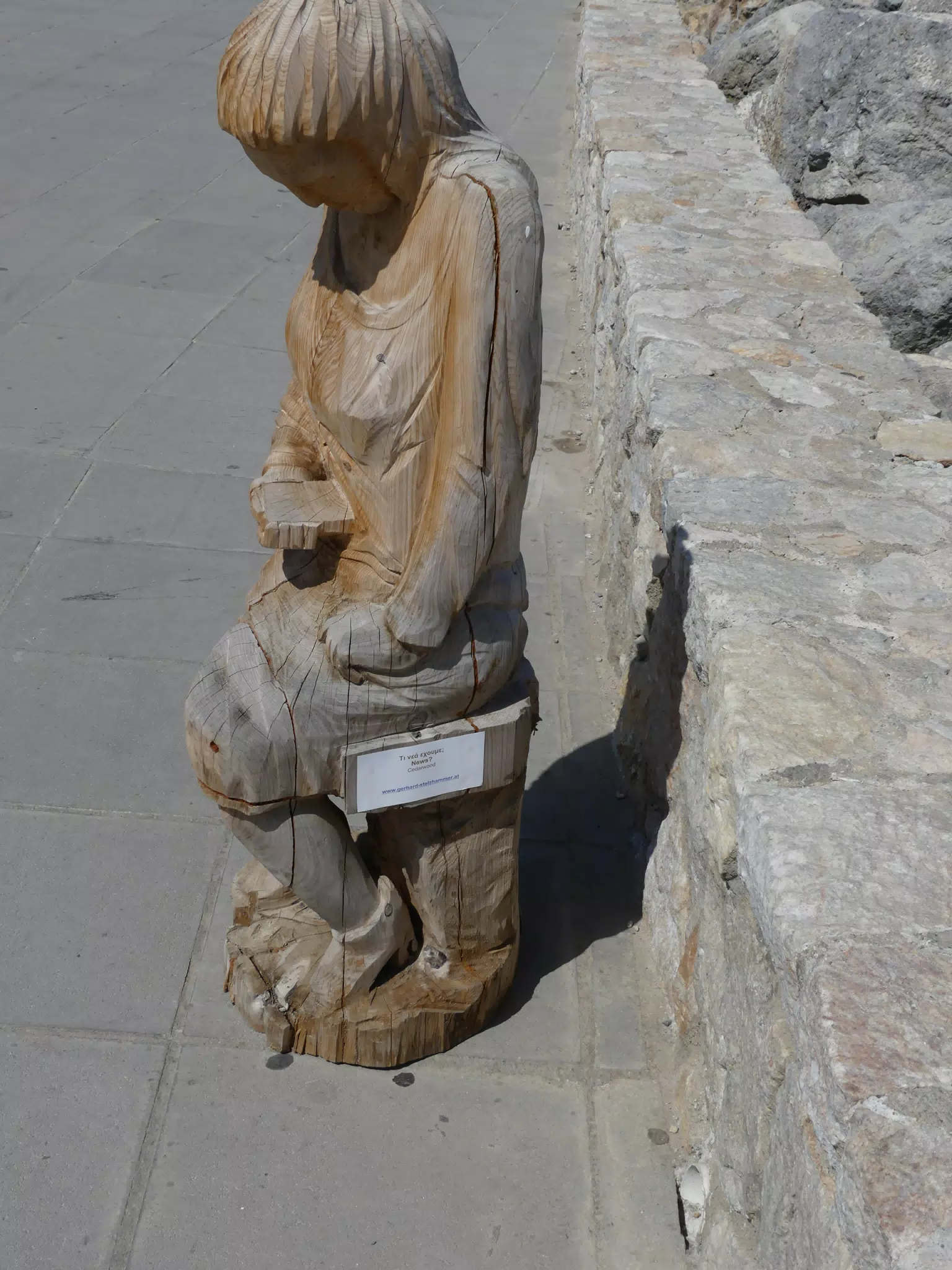 Wooden Statue in Palaiochora