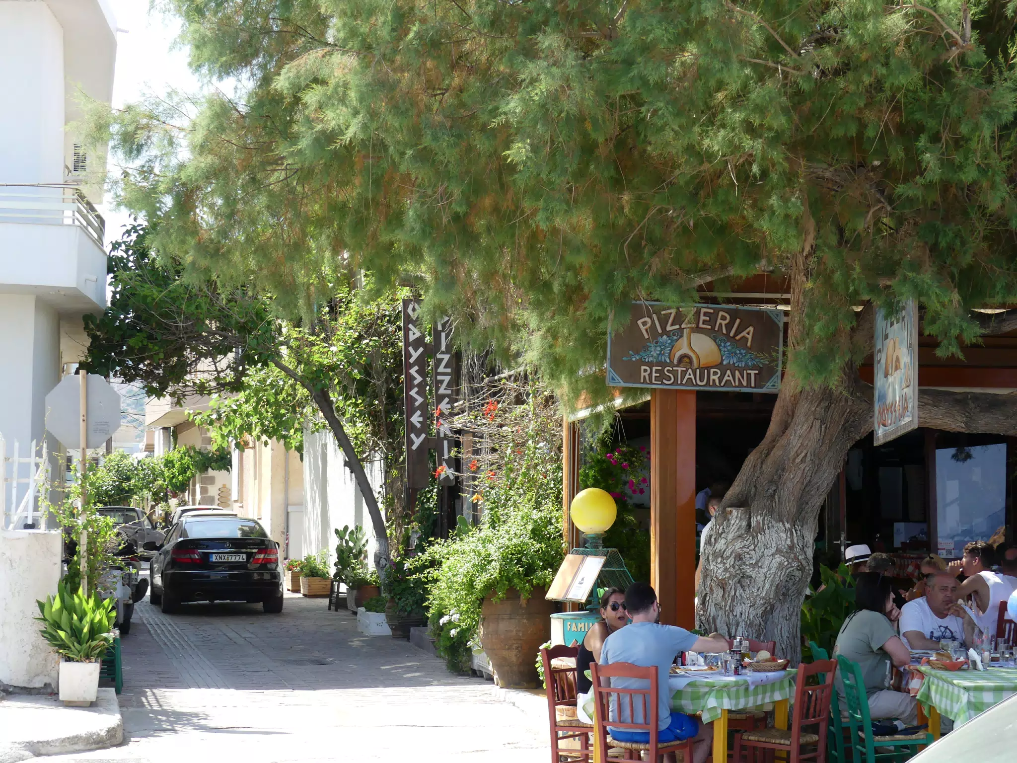 Pizzeria in Palaiochora, Crete