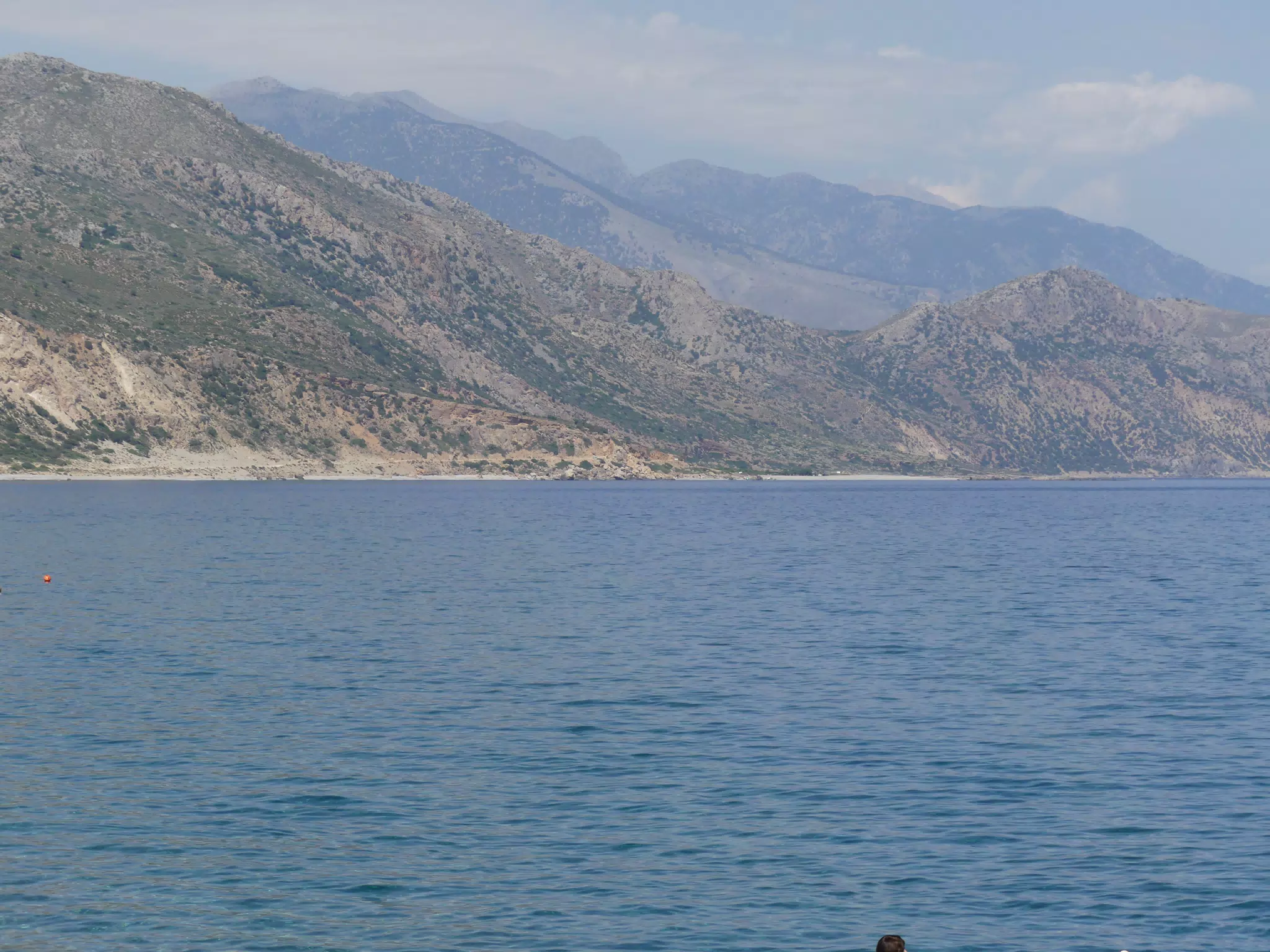 Mountains Coming to the Libyan Sea in Palaiochora