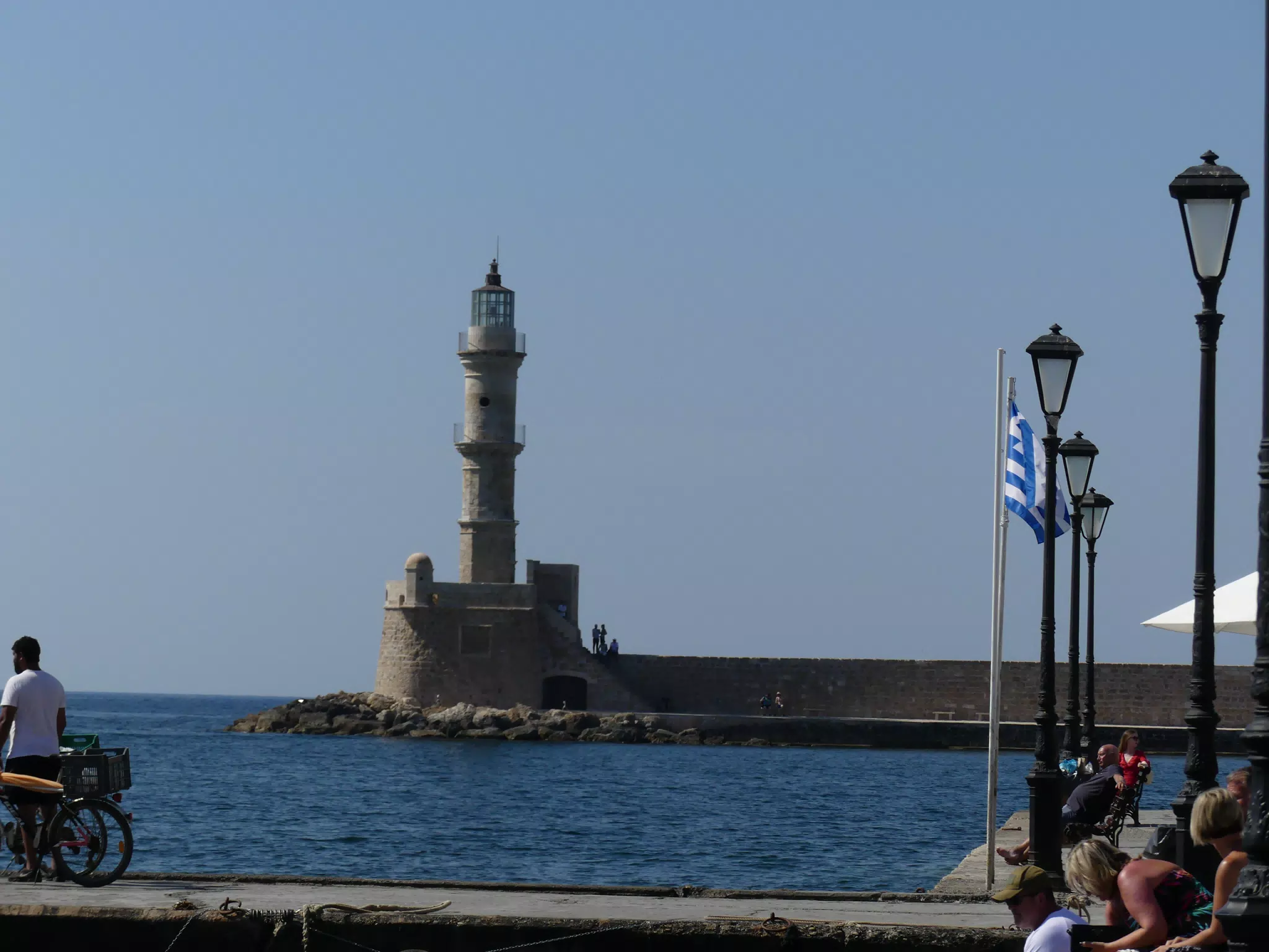 Lighthouse in Chania Harbour