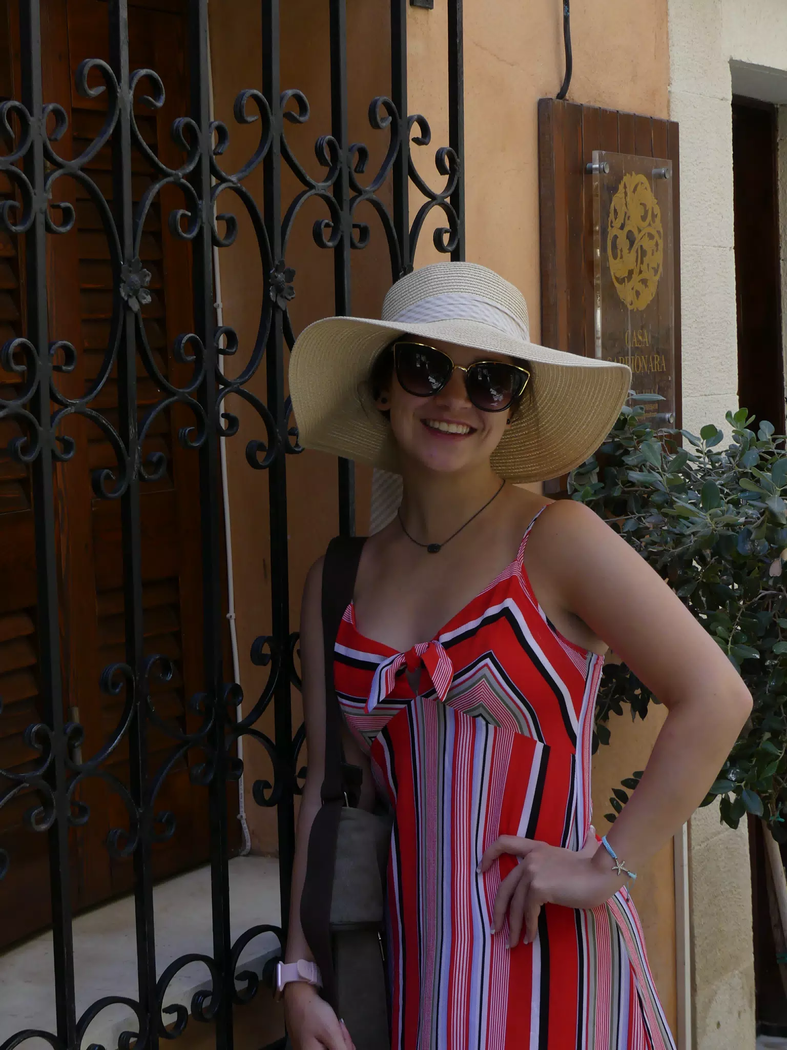 Emily in Hat in Chania