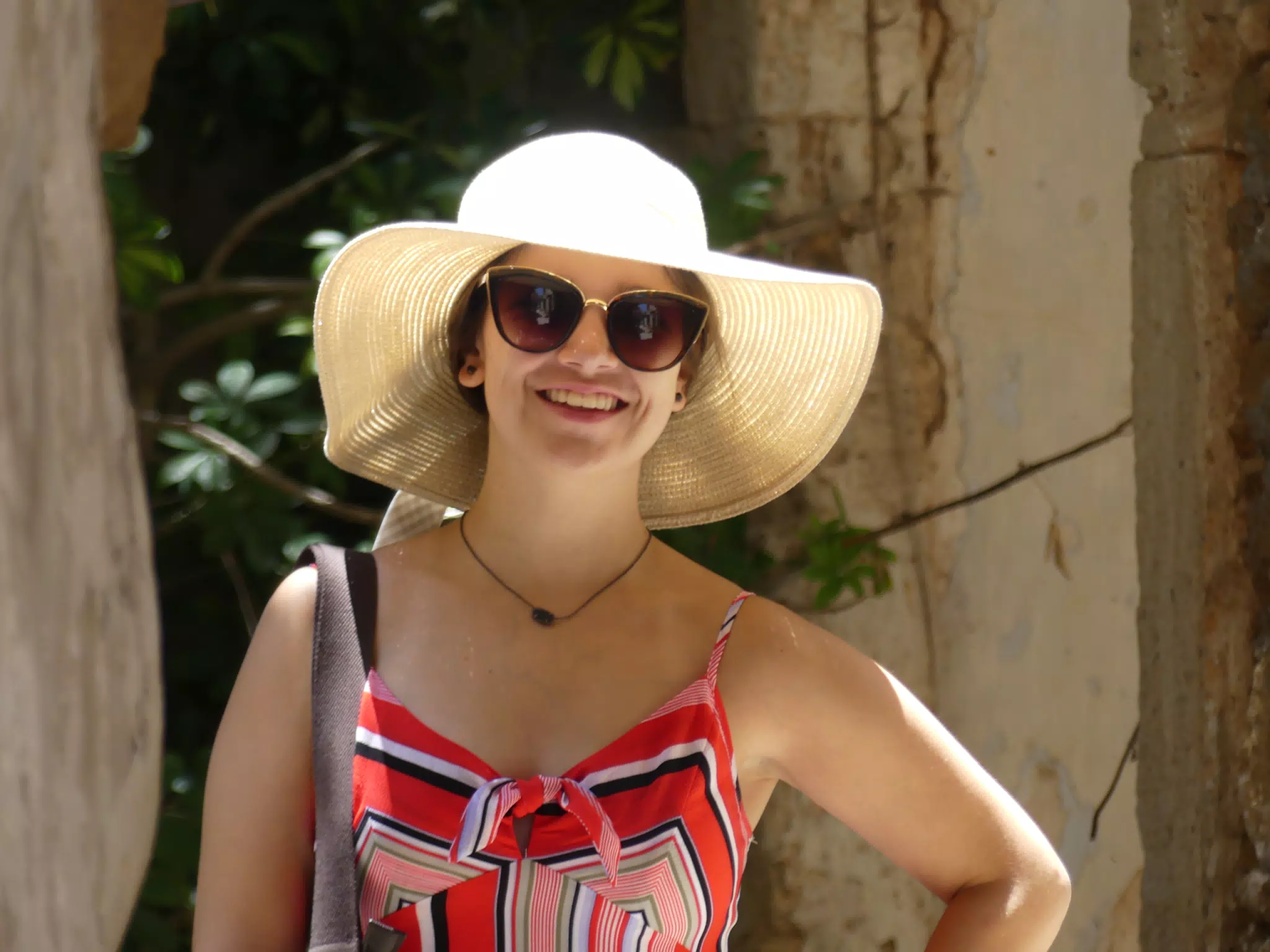 Girl in Hat in Chania, Crete