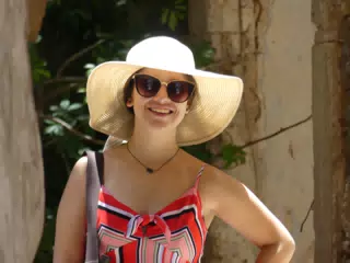 Girl in Hat in Chania, Crete