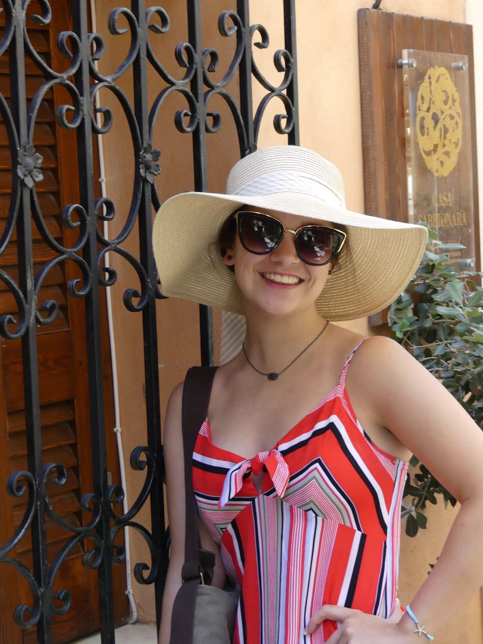 Emily Posing in Chania, Crete