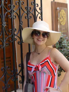 Emily Posing in Chania, Crete