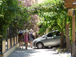 The Girls Walking in Chania