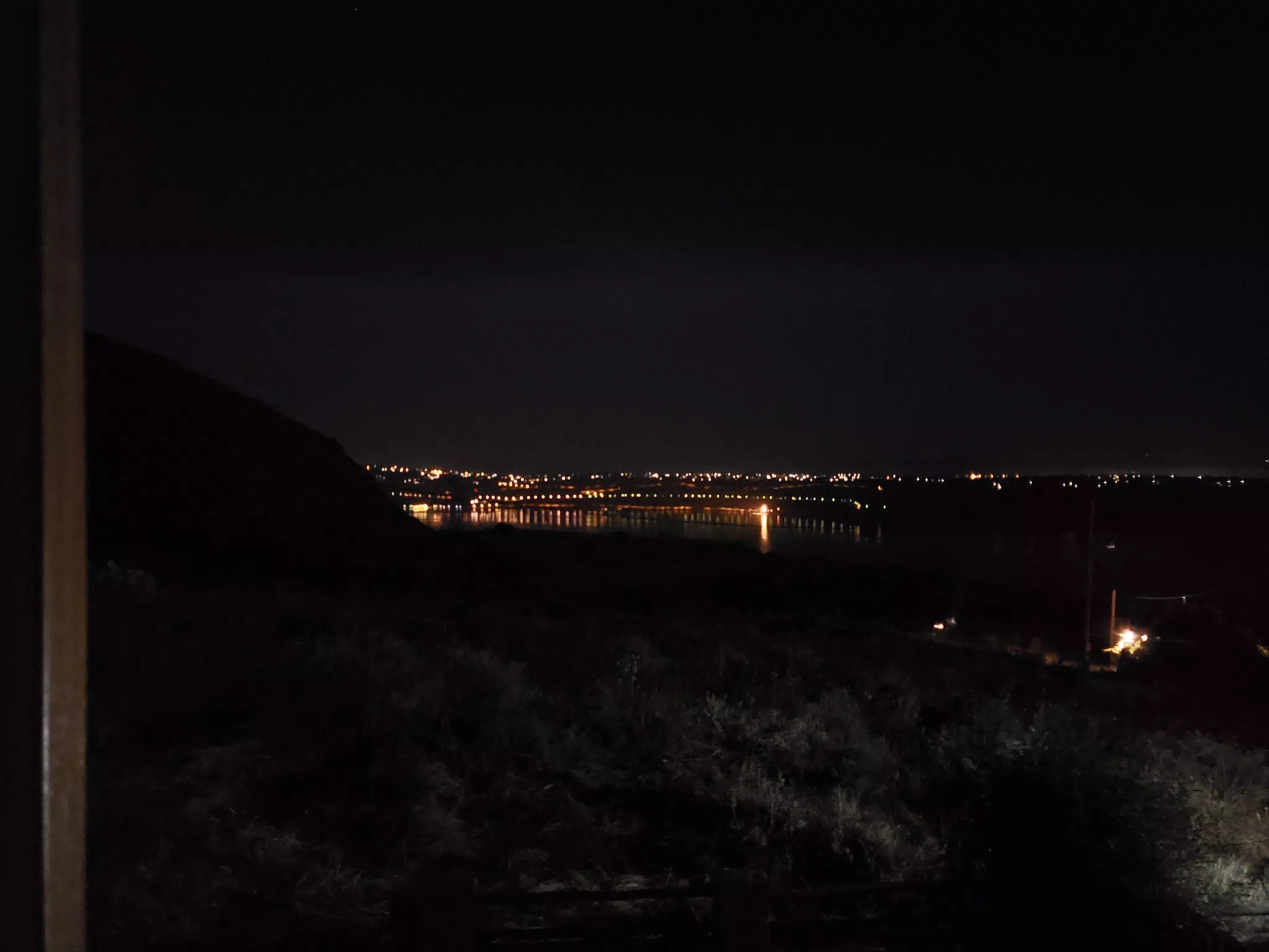 Souda Bay from Aptera at Night
