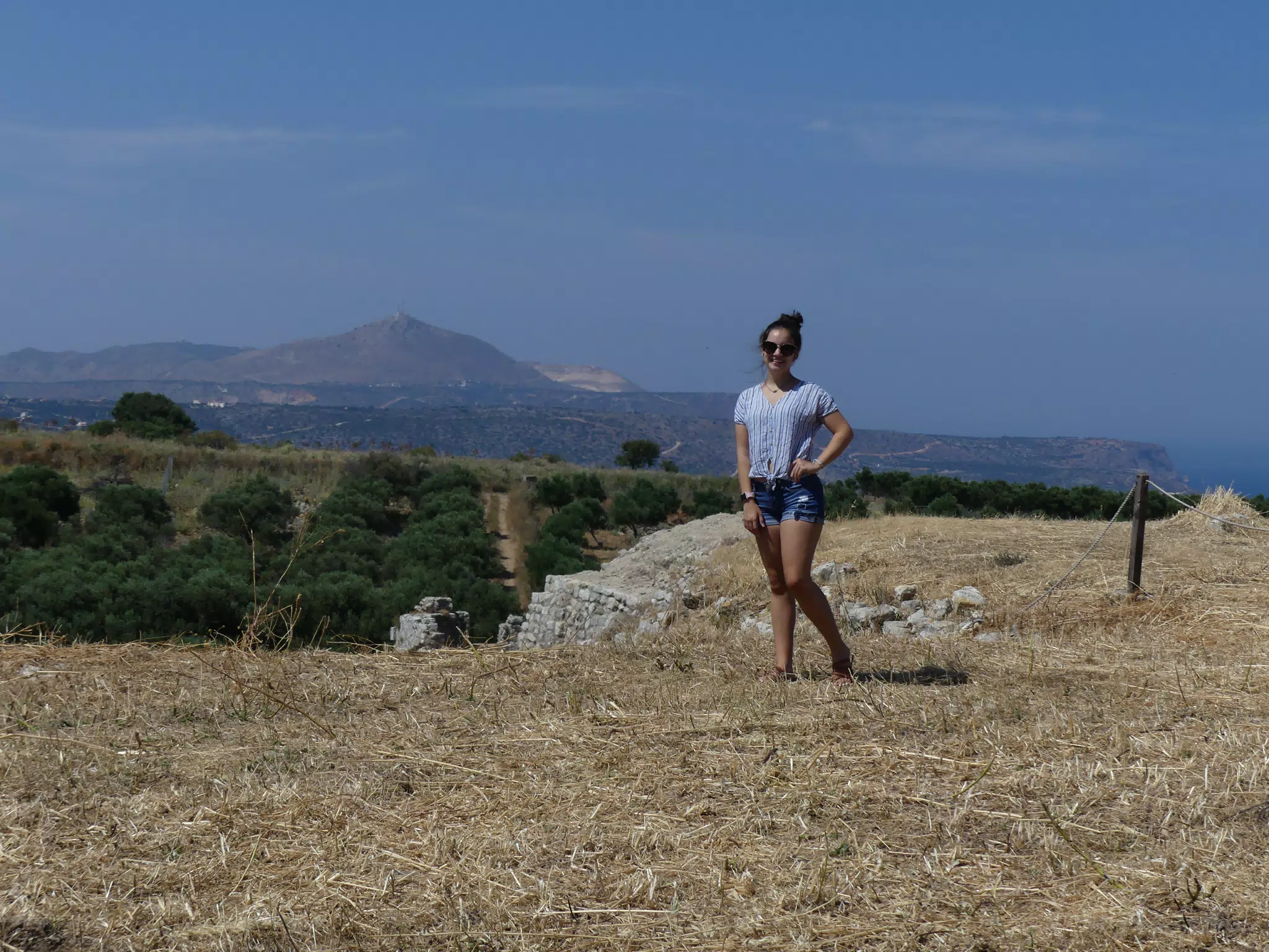 View from Ancient Aptera with Emily