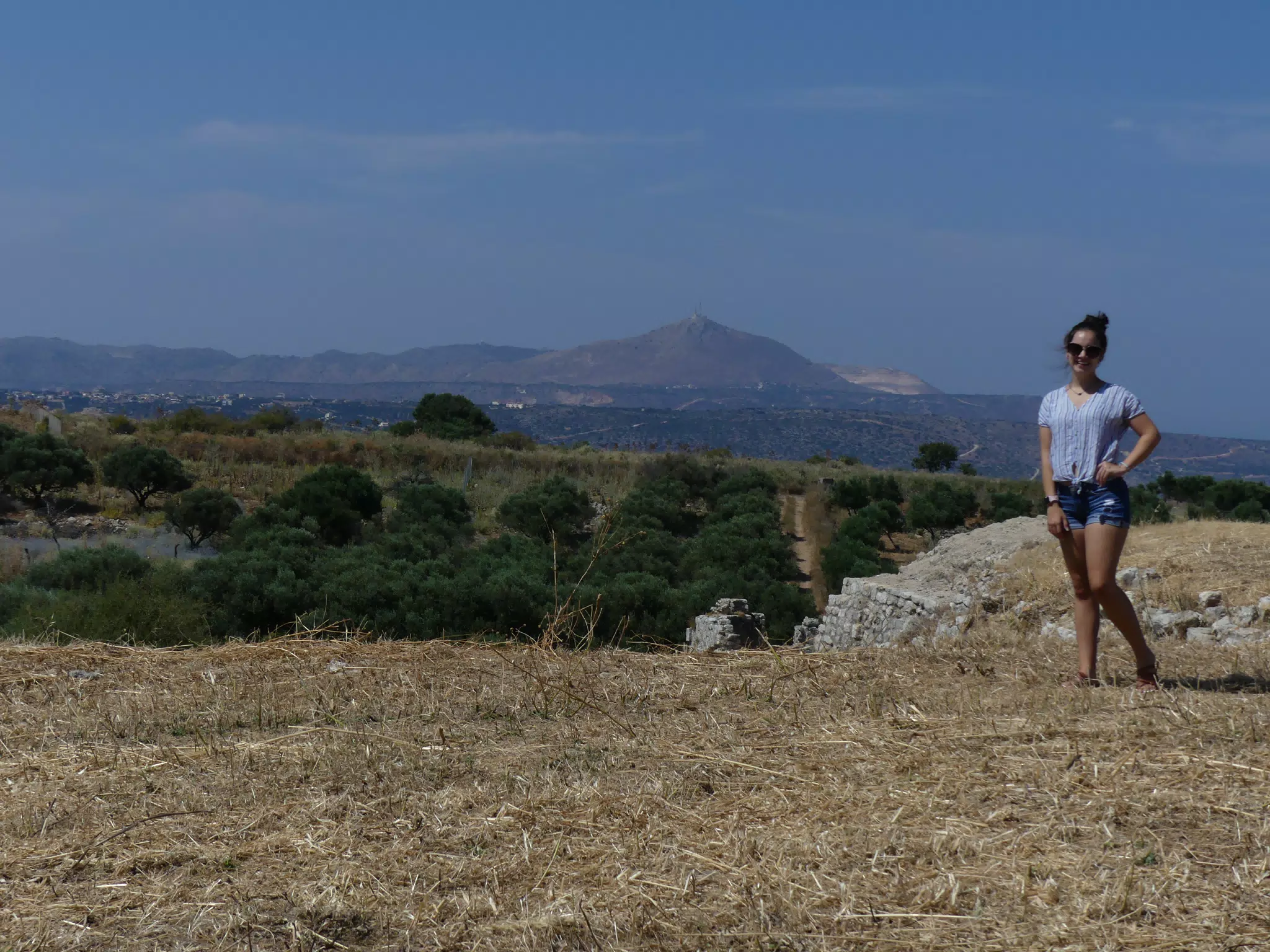 View from Ancient Aptera with Emily