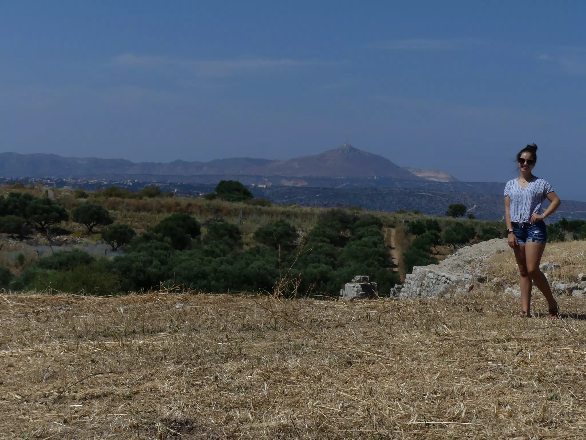 View from Ancient Aptera with Emily