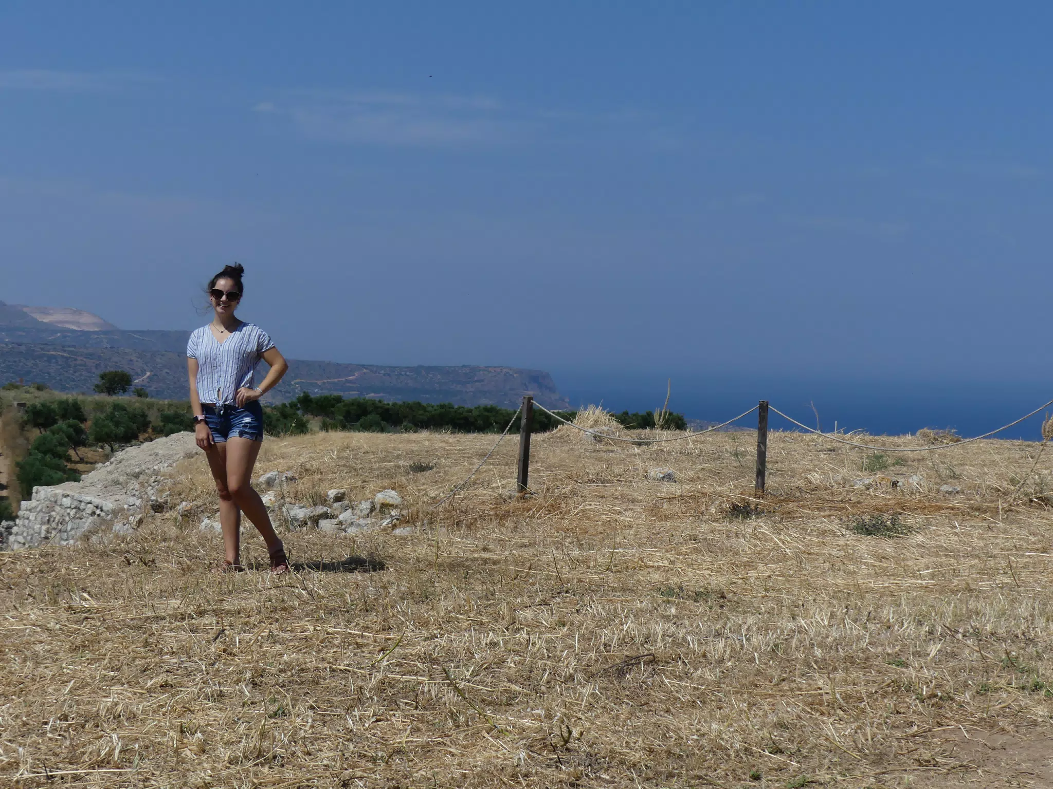 View from Ancient Aptera with Emily