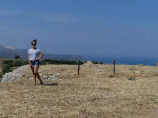 View from Ancient Aptera with Emily