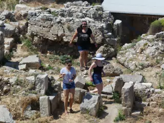 The Girls Exploring Ancient Aptera