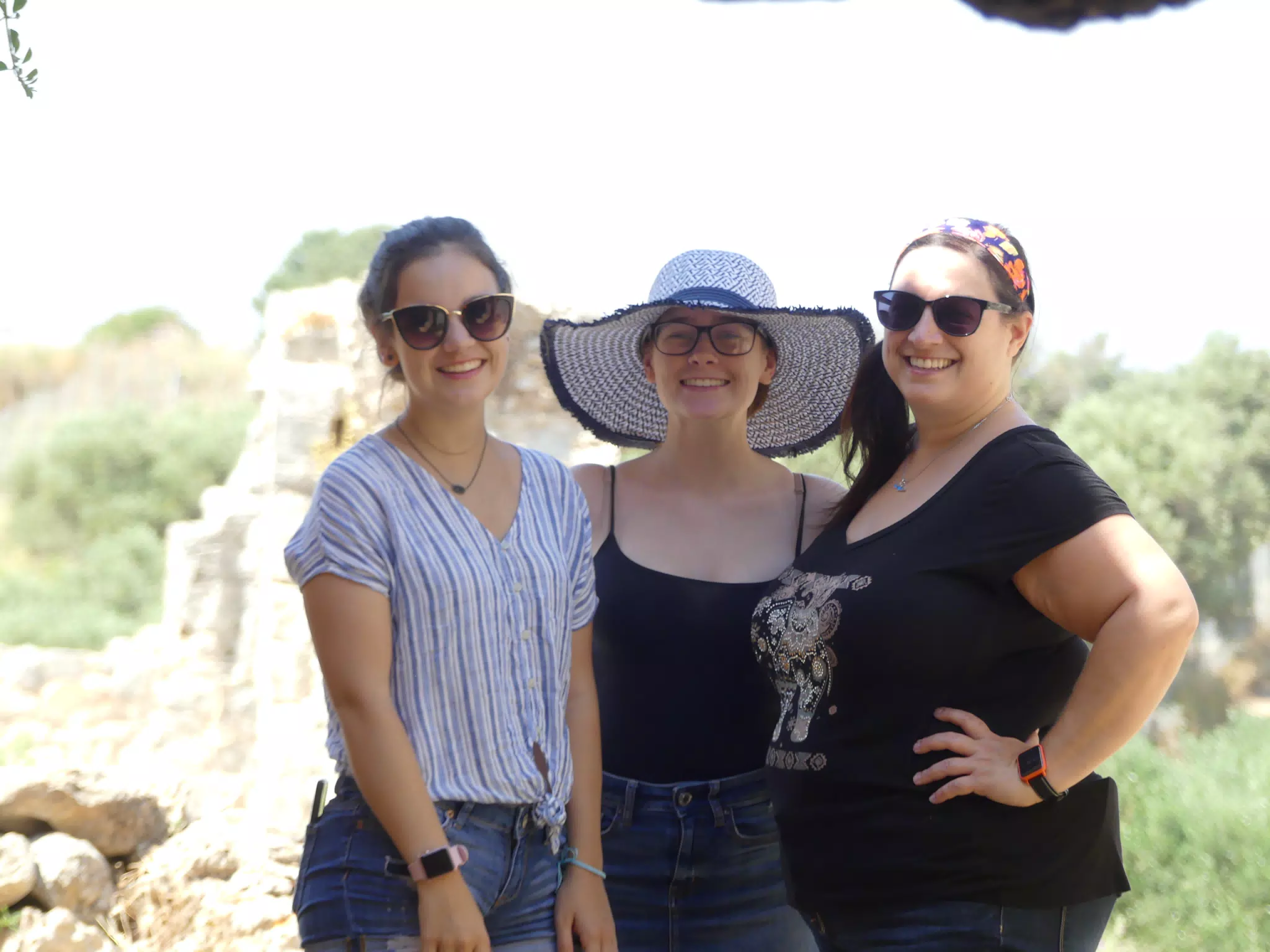Emily, Madeline and Dominica in Ancient Aptera