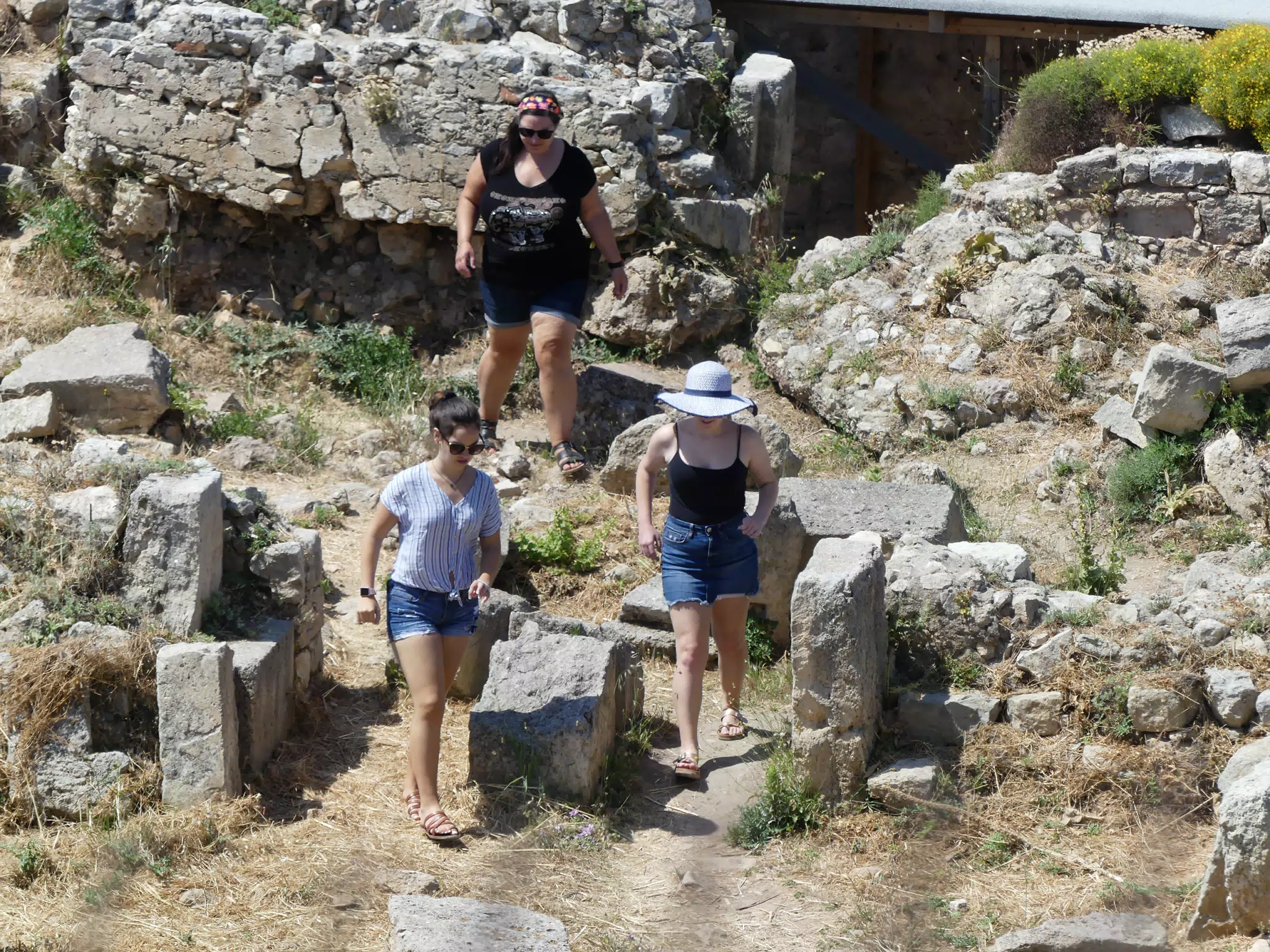 The Girls Exploring Ancient Aptera
