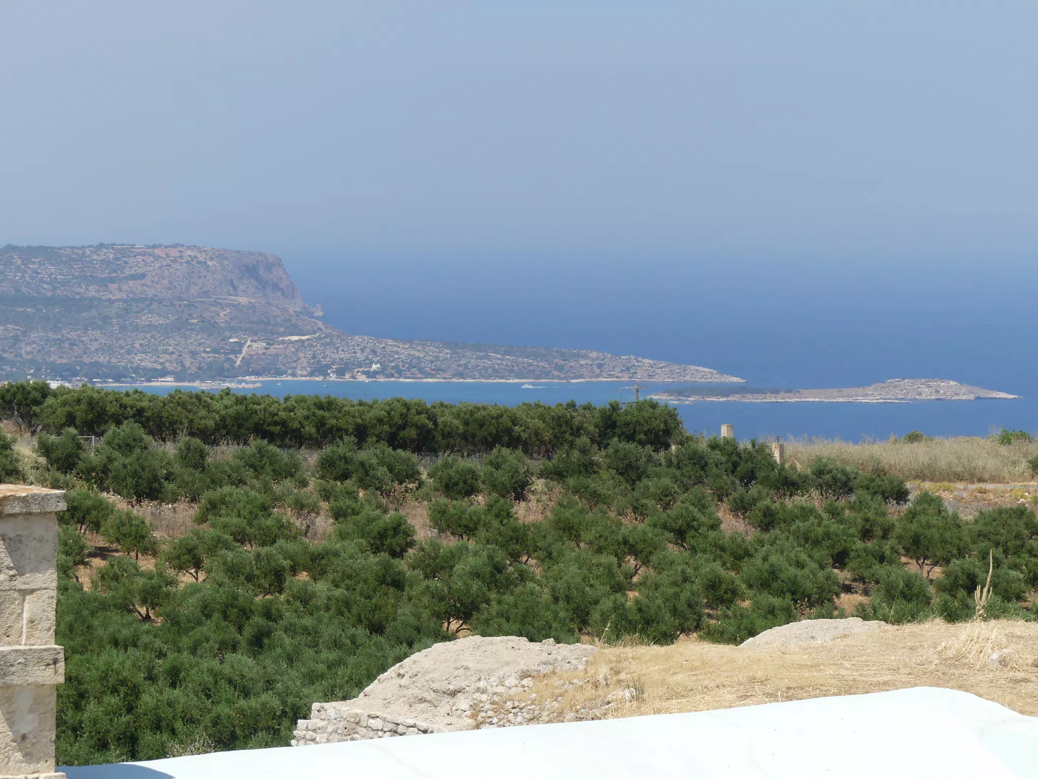 Opening to Souda Bay from Ancient Aptera