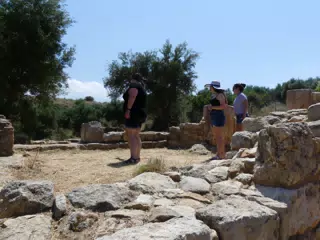 Dominica, Madeline & Emily Exploring Ancient Aptera's Ruins on Crete