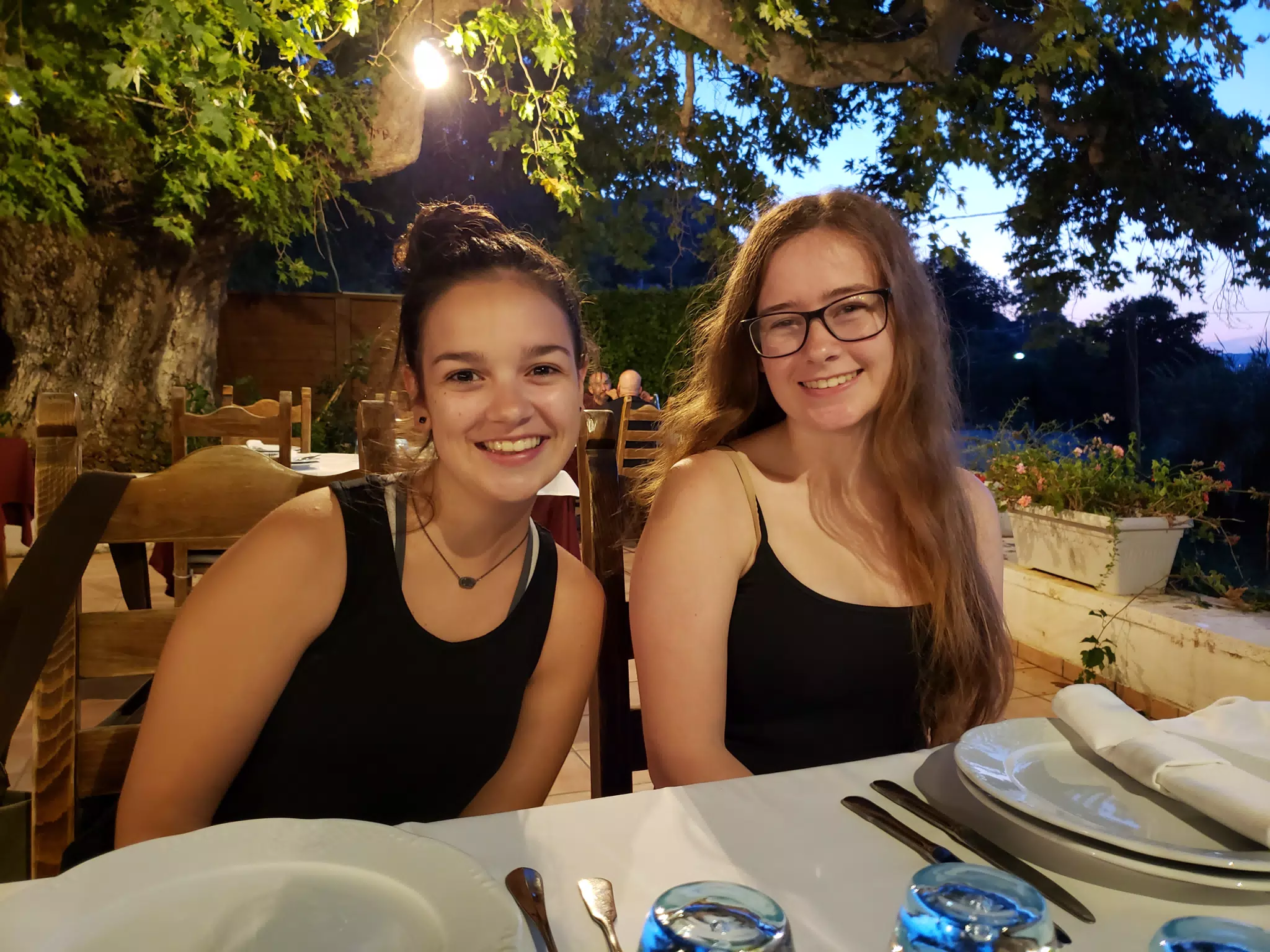 Italian Dining with the Girls in Aptera, Crete
