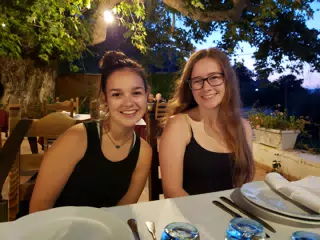 Italian Dining with the Girls in Aptera, Crete