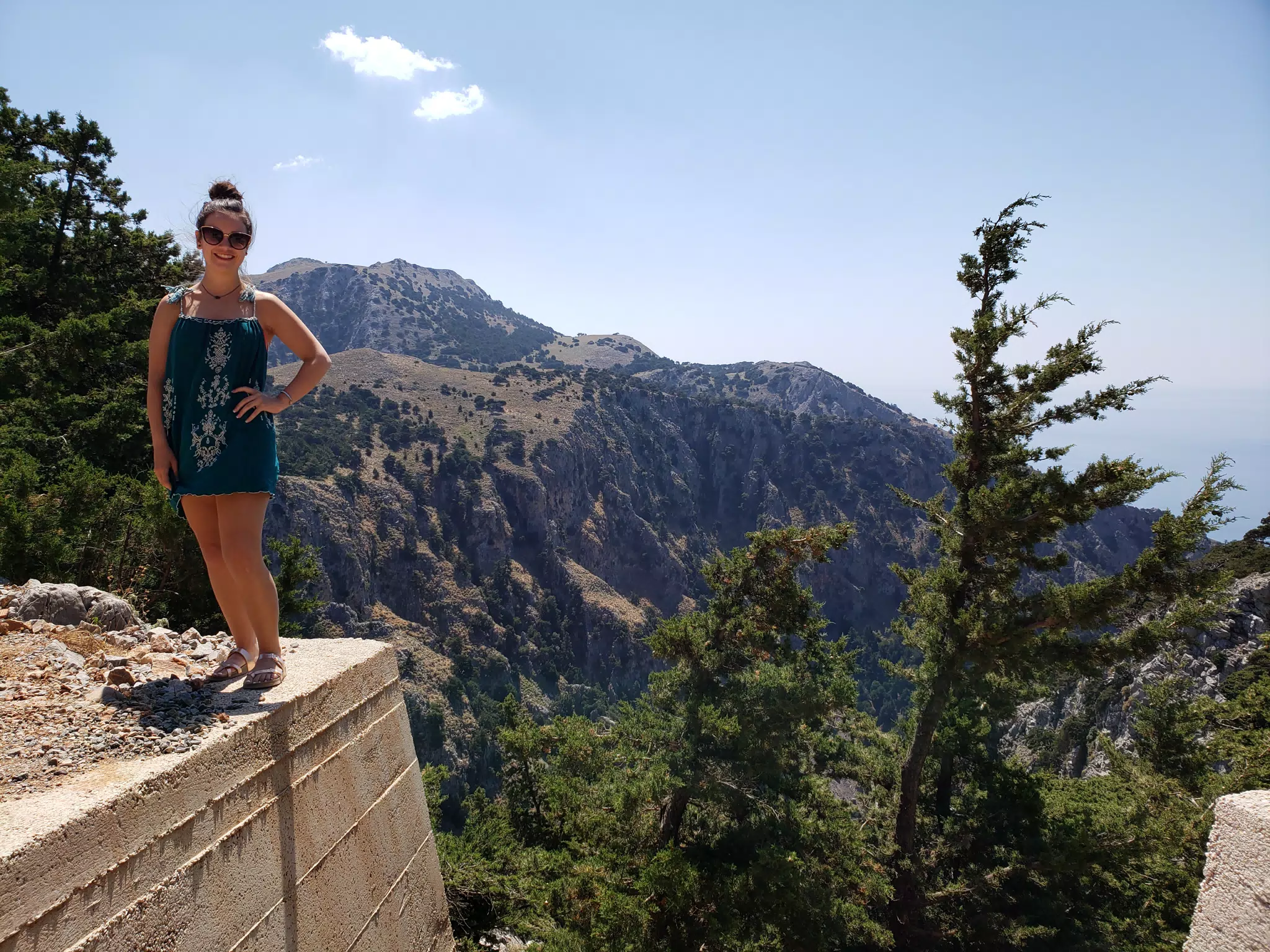 Emily Posing on Cliff Edge