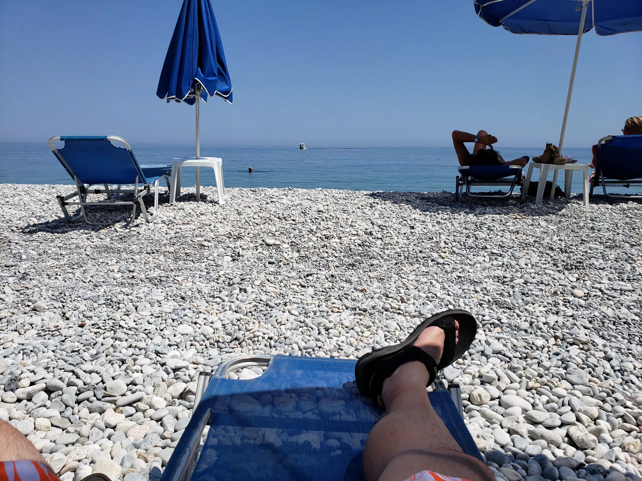 My Foot on Glyka Nera Beach