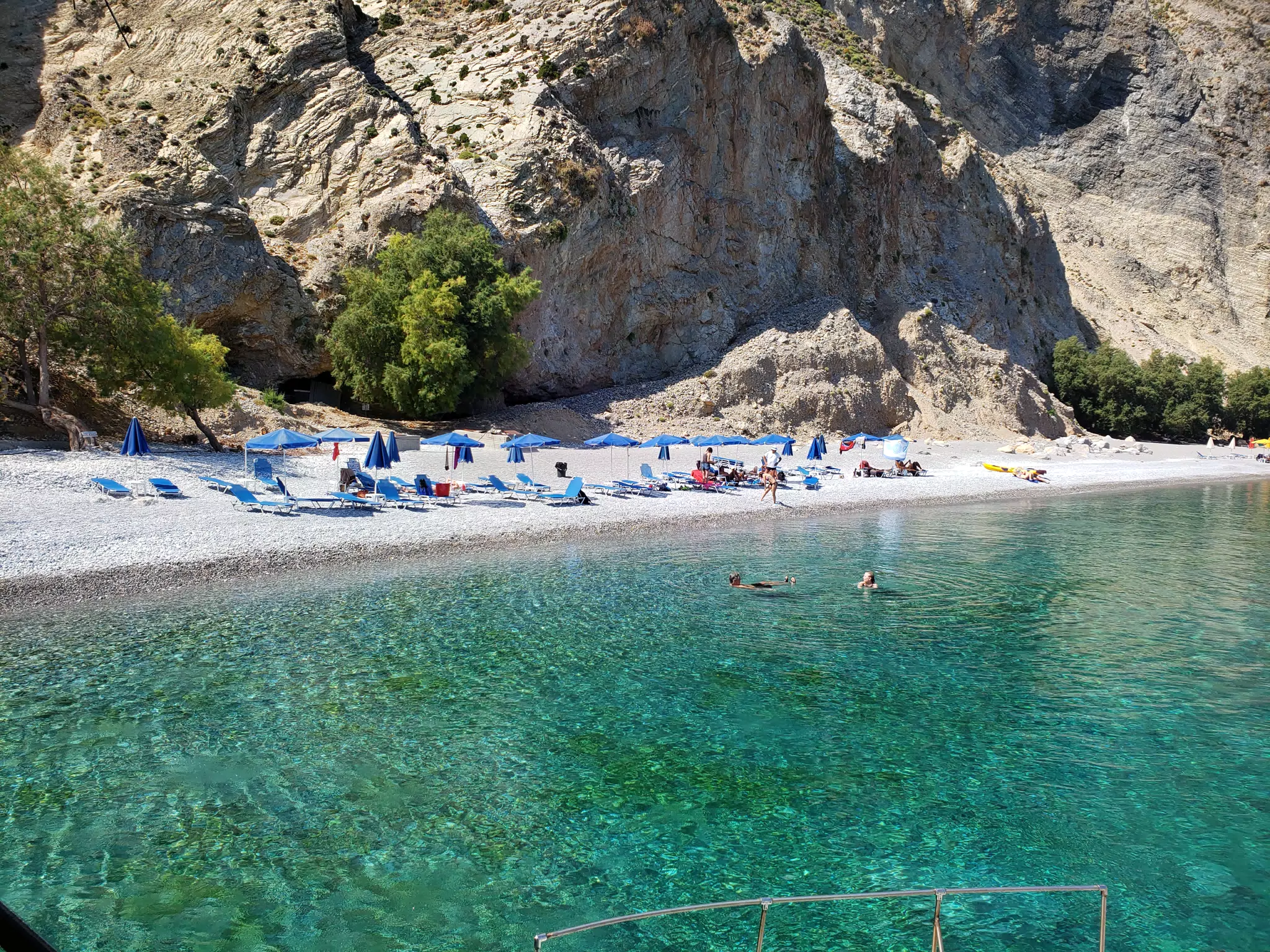 Swimmers at Glyka Nera