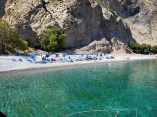 Swimmers at Glyka Nera