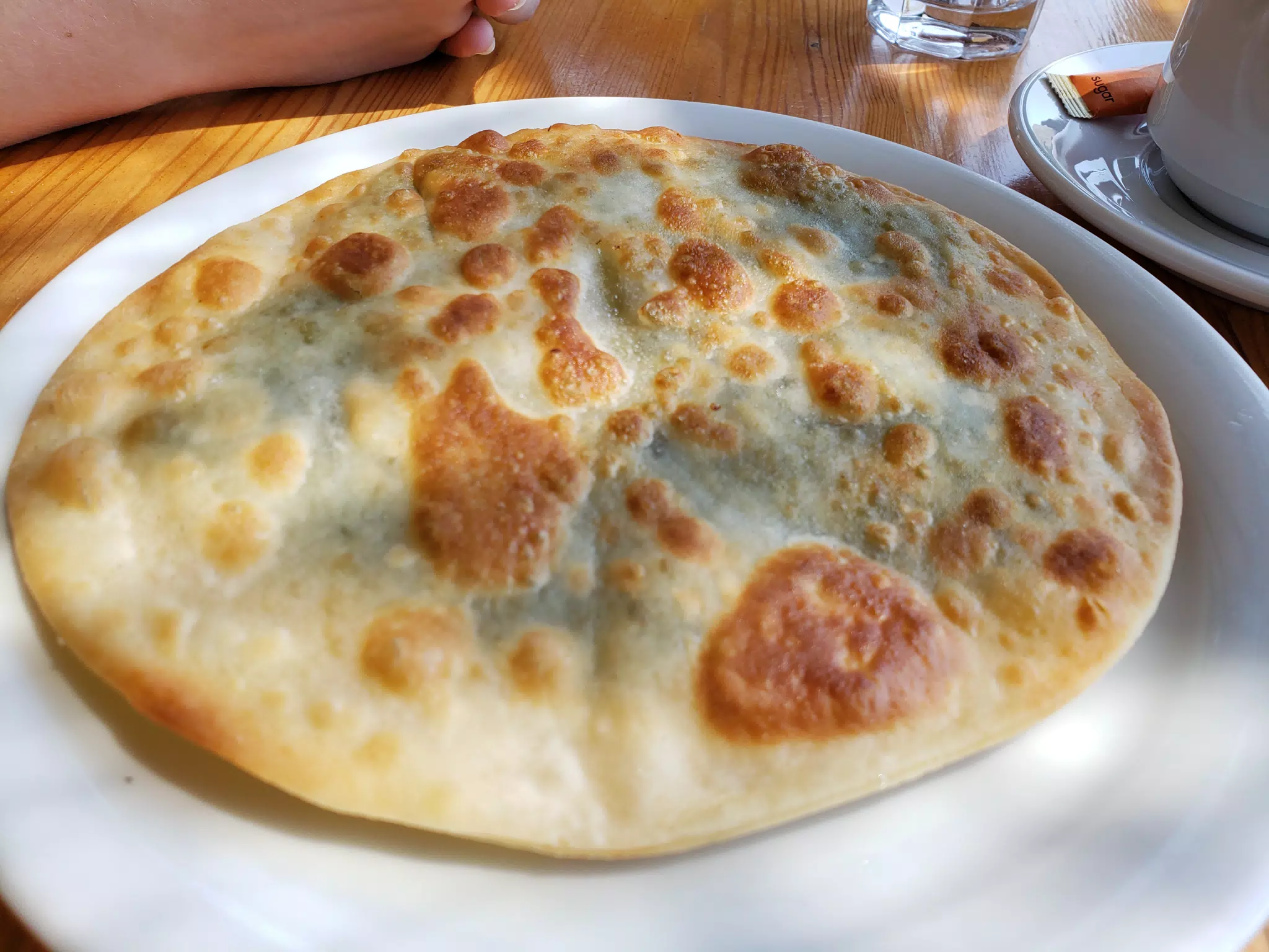 Flat Bread at Lunch on Crete